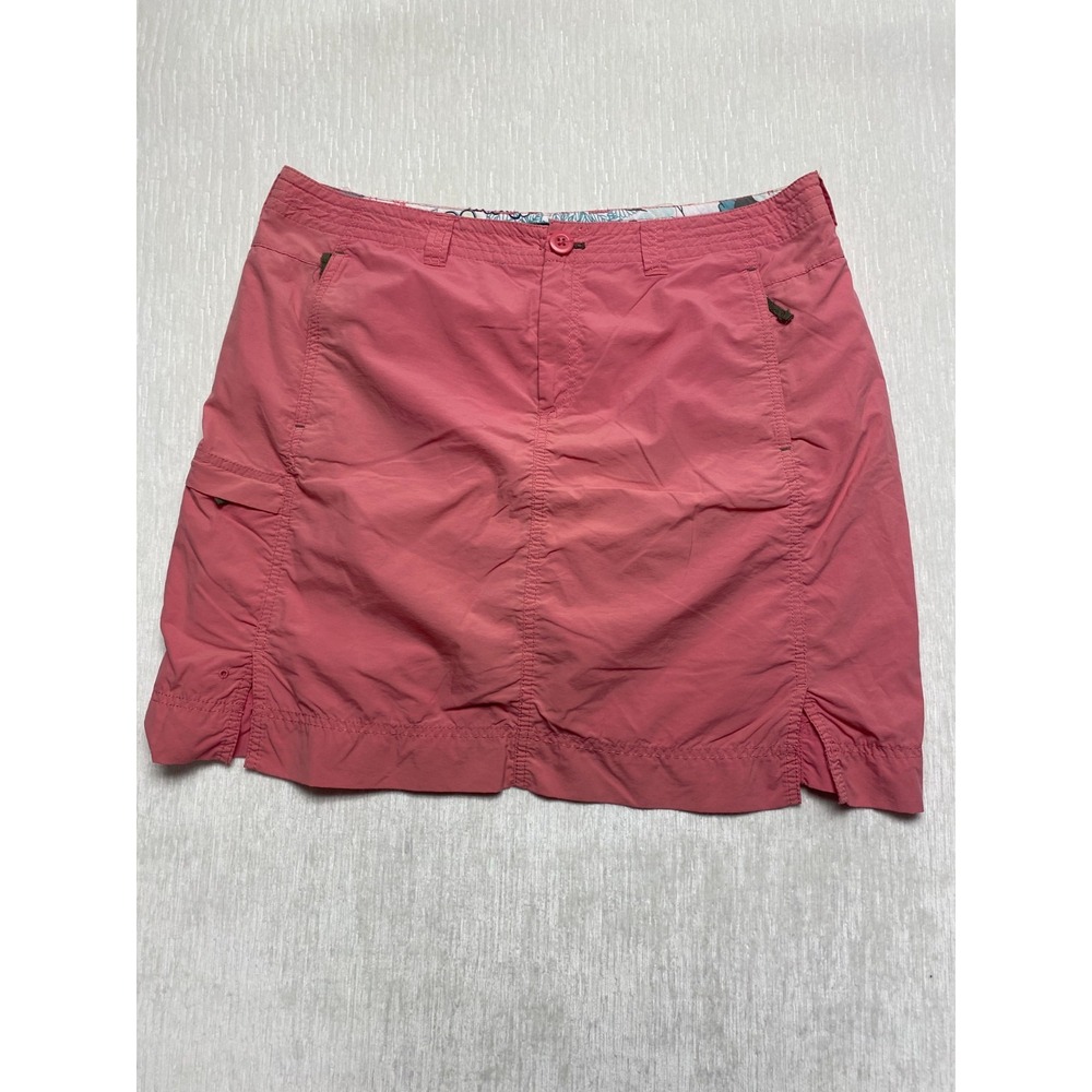Eddie Bauer A-Line Skort Women 14 Pink Stretch Active Outdoor Hiking Travel Camp